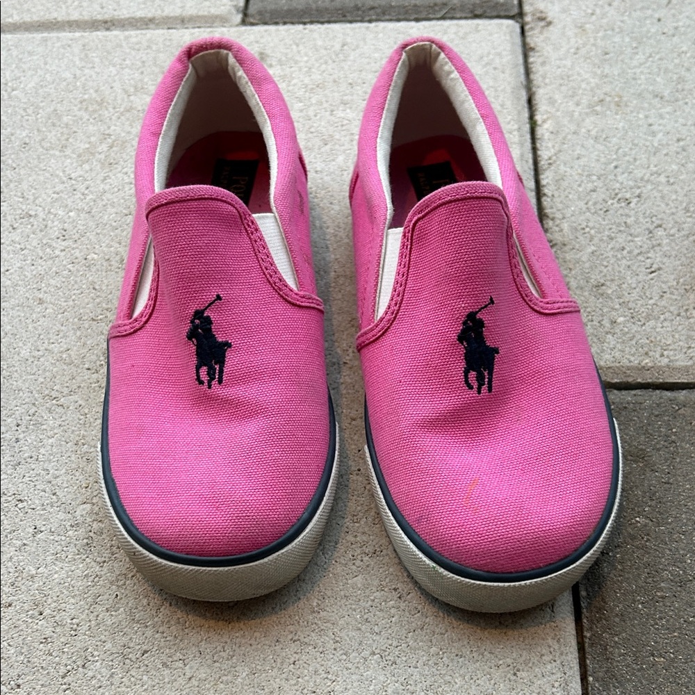 Ralph Lauren Pink Kids Slip-On Sneakers